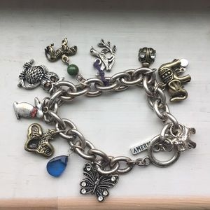 Vintage American Eagle charm bracelet